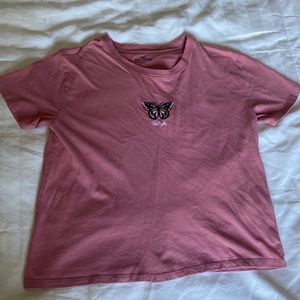 graphic butterfly tee